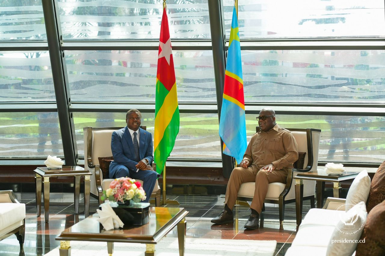 Le Chef de l’État a reçu Faure Gnassingbé, le médiateur principal de l’Union Africaine pour la paix dans l’Est de la Rdc